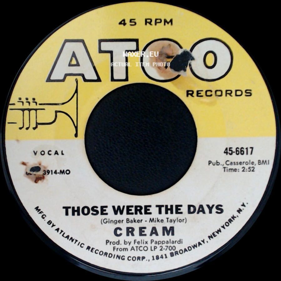 Cream - Those Were The Days / White Room side A