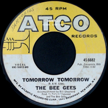 The Bee Gees - Sun In My Morning / Tomorrow Tomorrow side B