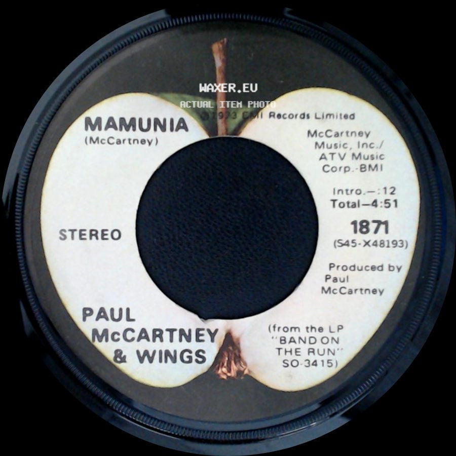 Paul Mccartney & Wings - Mamunia / Jet side A
