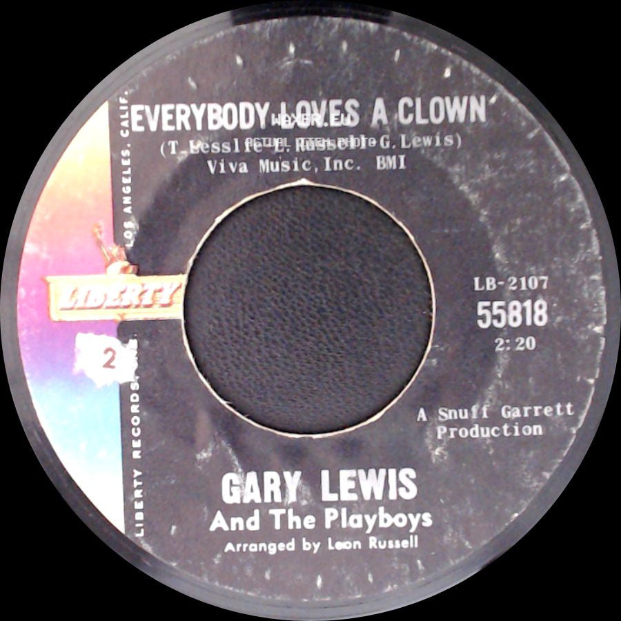 Gary Lewis And The Playboys - Everybody Loves A Clown / Time Stands Still side A