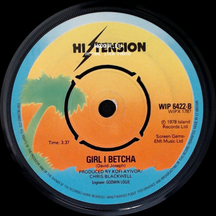 Hi-Tension - Girl I Betcha / Hi-Tension side A