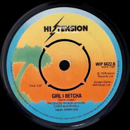 Hi-Tension - Girl I Betcha / Hi-Tension side A