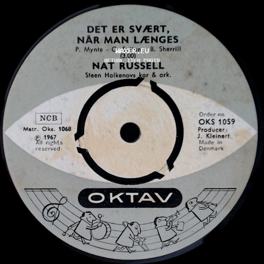 Nat Russell - Det Er Svært, Når Man Længes / Manden Og Blæsten side A