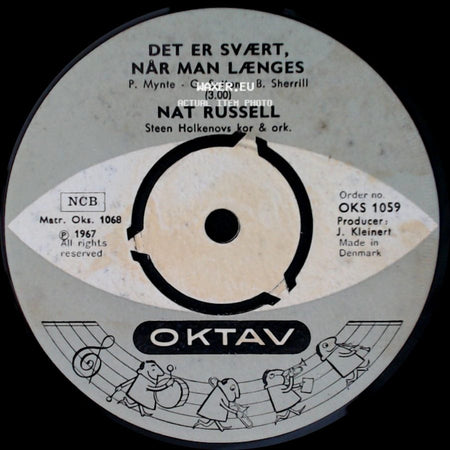 Nat Russell - Det Er Svært, Når Man Længes / Manden Og Blæsten side A