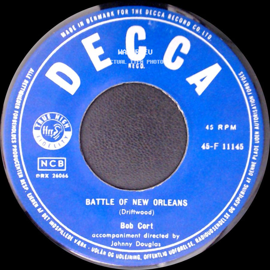 Bob Cort - Waterloo / Battle Of New Orleans side B