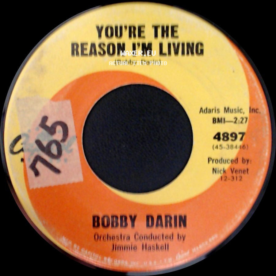 Bobby Darin - Now You're Gone / You're The Reason I'm Living side B
