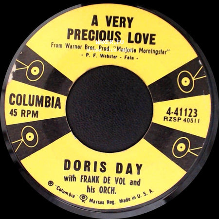 Doris Day With Frank De Vol And His Orch. - A Very Precious Love / Teacher's Pet side A