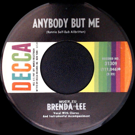Brenda Lee - Fool #1 / Anybody But Me side B