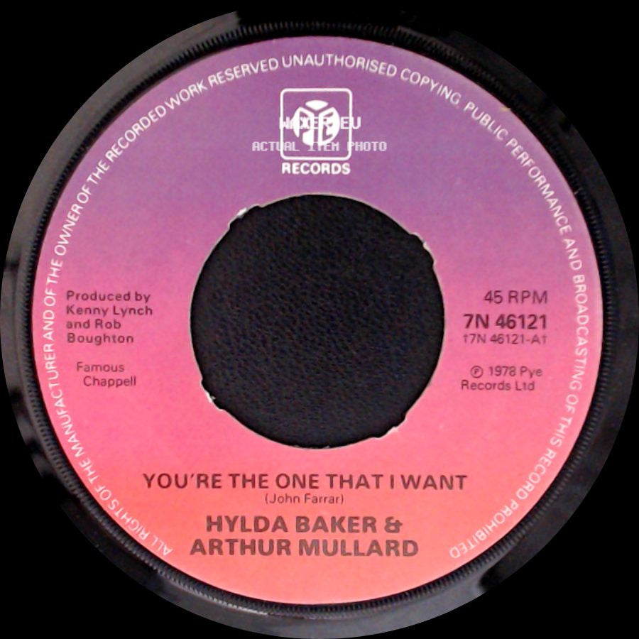 Hylda Baker & Arthur Mullard - You're The One That I Want / Save Your Kisses For Me side A