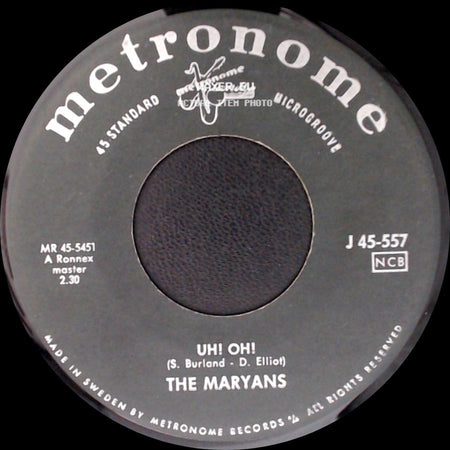 The Maryans - Uh! Oh! / Di! Do! side A