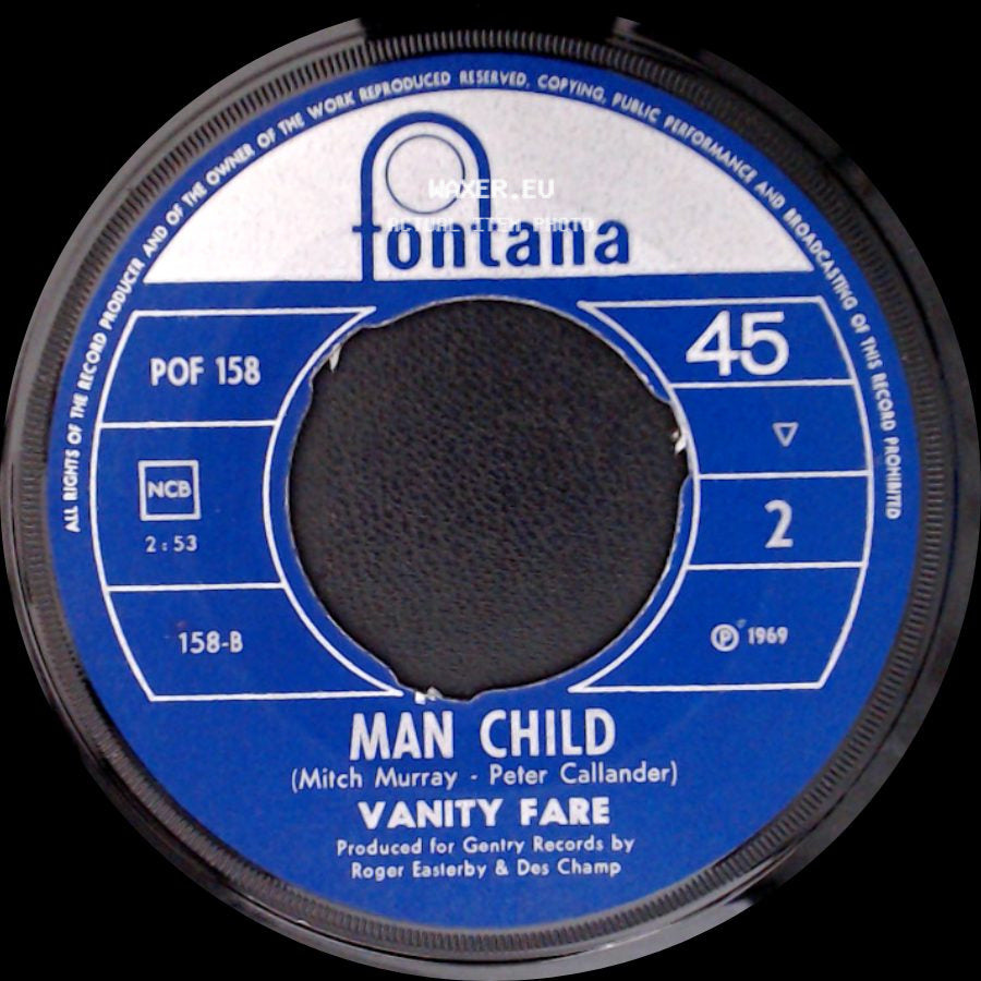 Vanity Fare - Hitchin' A Ride / Man Child side B