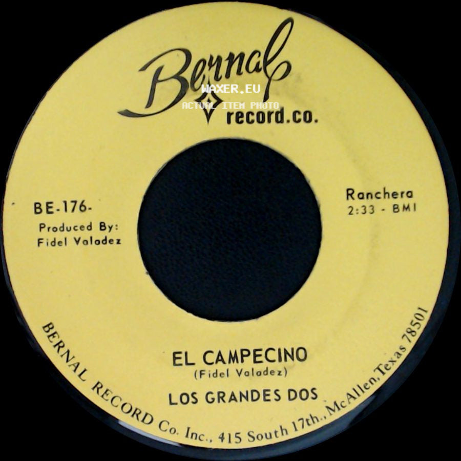 Los Grandes Dos - El Campecino / El Traca Traca side A