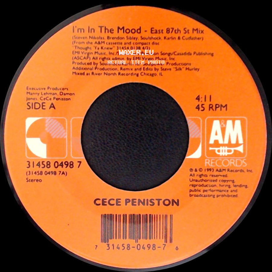 Cece Peniston - I'm In The Mood - East 87Th St Mix / Keep On Walkin' Special Extended Mix side A