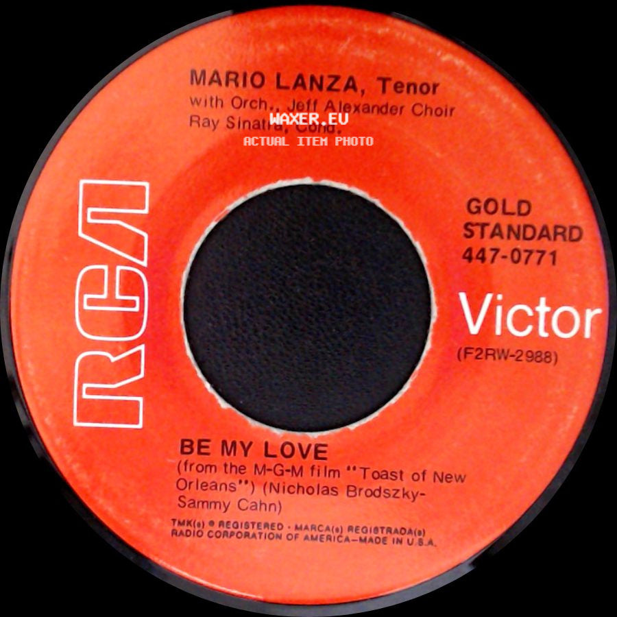 Mario Lanza, Tenor - The Loveliest Night Of The Year / Be My Love side B