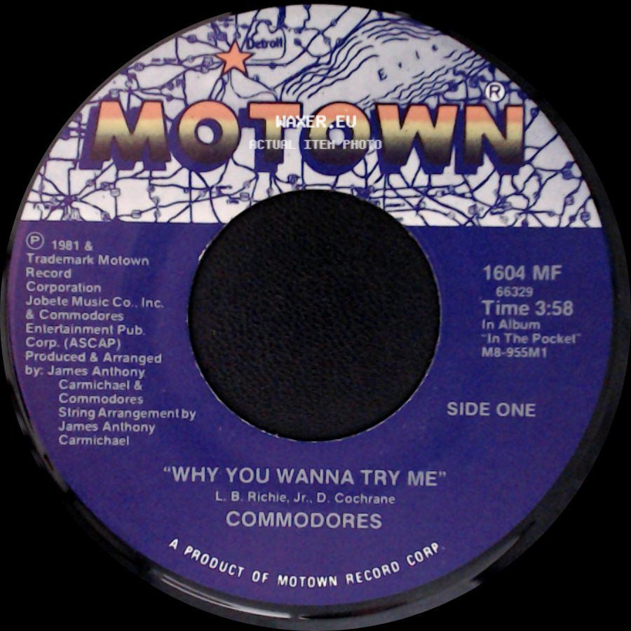 Commodores - Why You Wanna Try Me / X - Rated Movie side A