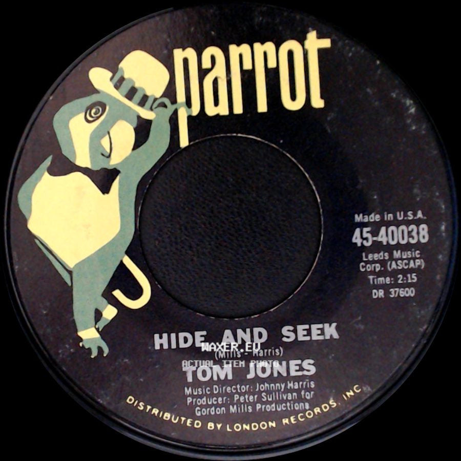 Tom Jones - Love Me Tonight / Hide And Seek side B