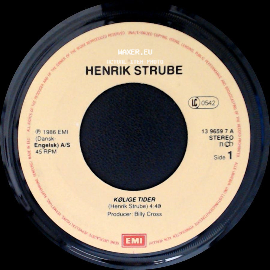 Henrik Strube - Kølige Tider / Ok Med Mig side A