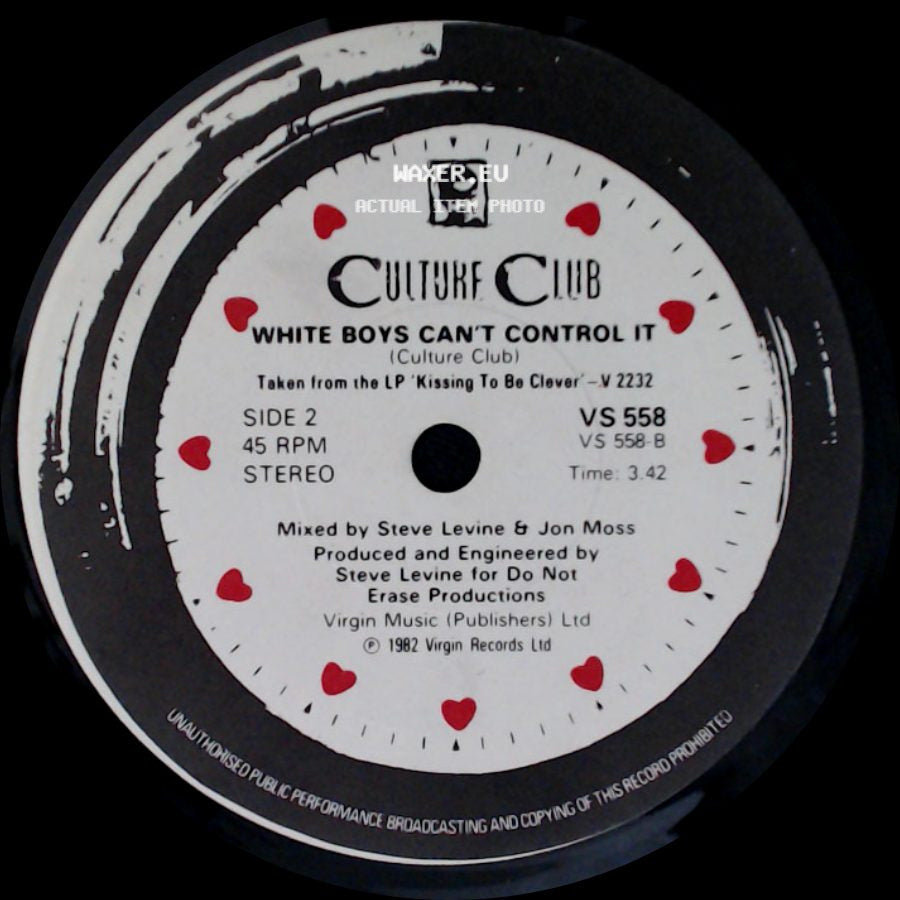 Culture Club - Time (Clock Of The Heart) / White Boys Can't Control It side B
