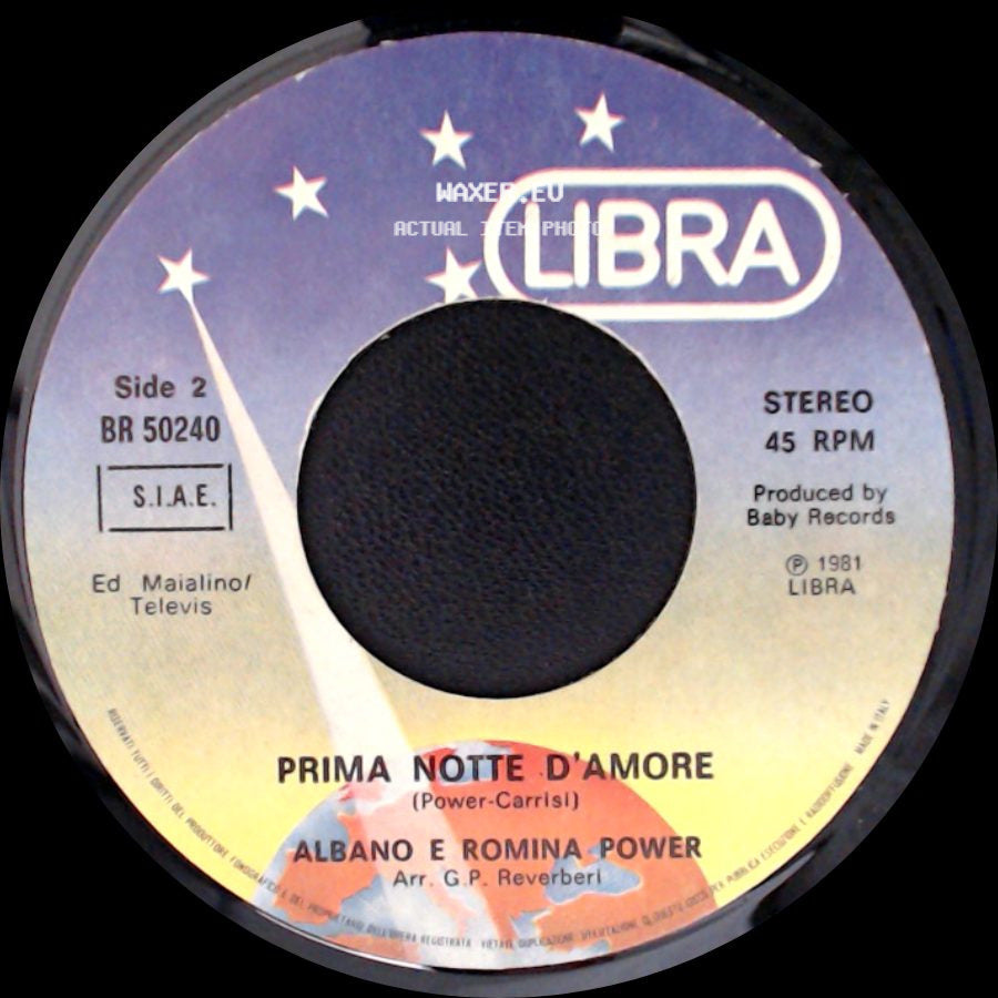 Al Bano E Romina Power - Sharazan / Prima Notte D'amore side B