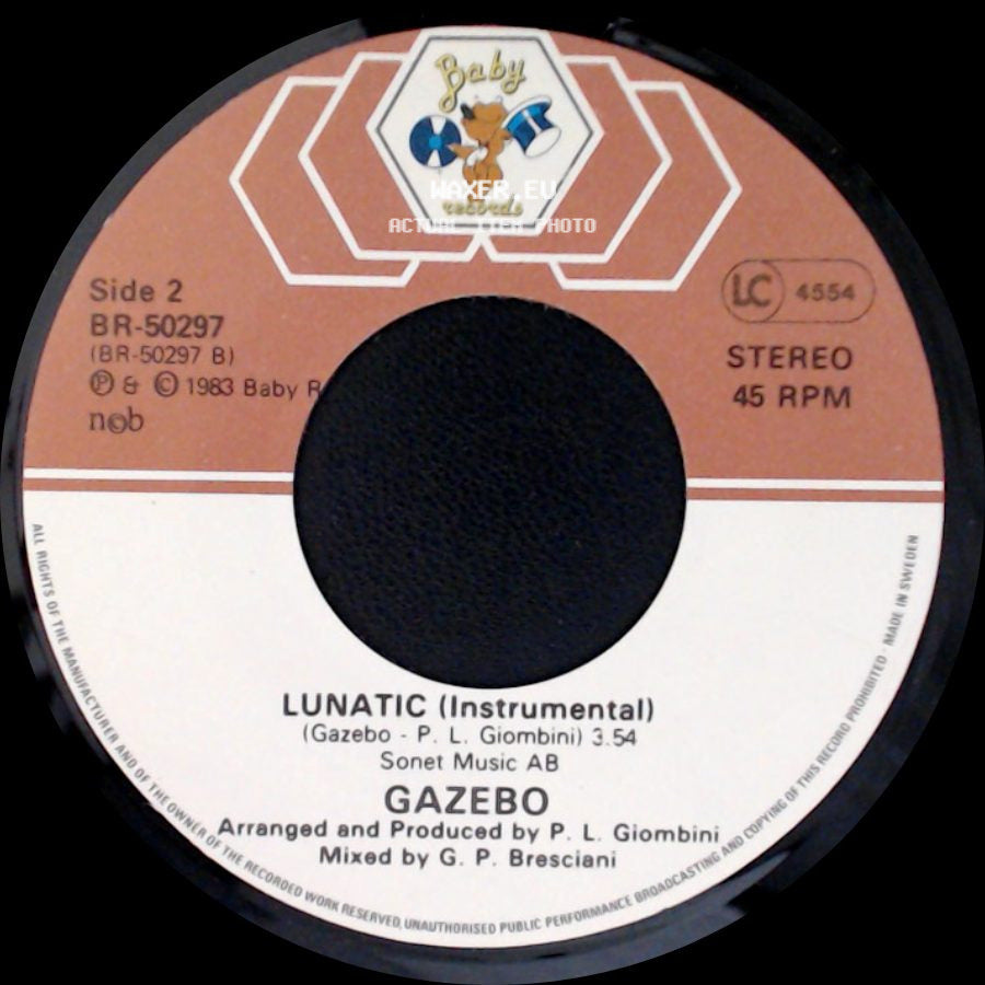 Gazebo - Lunatic / Lunatic (Instrumental) side B