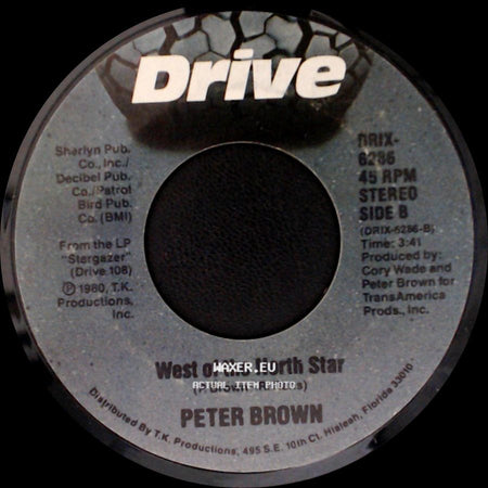 Peter Brown - Can't Be Love - Do It To Me Anyway / West Of The North Star side B