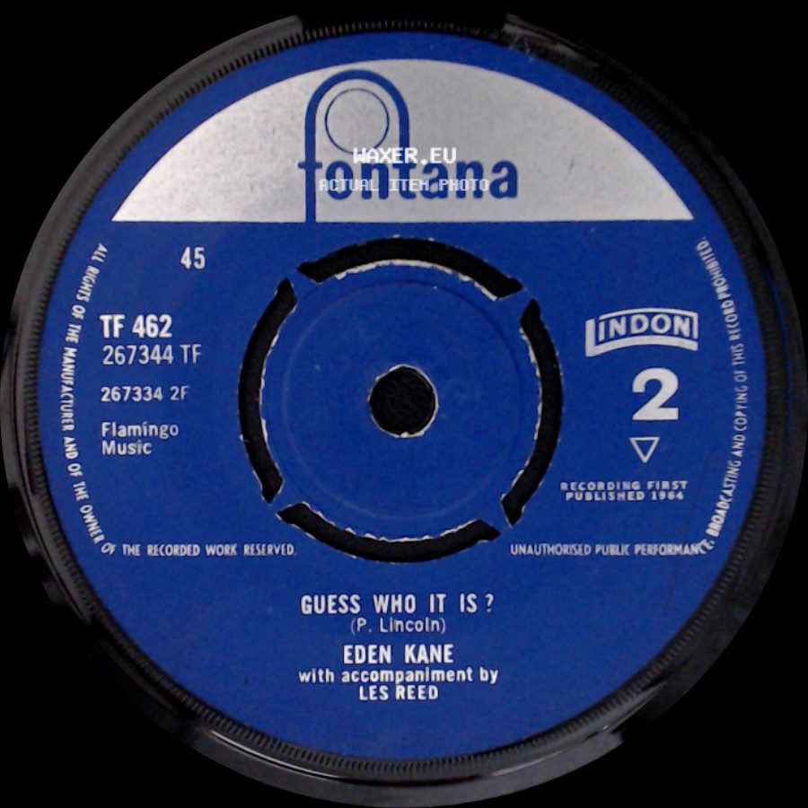 Eden Kane - Rain, Rain, Go Away / Guess Who It Is ? side B