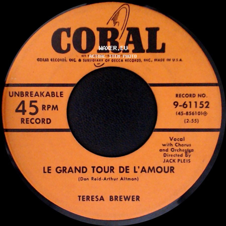 Teresa Brewer - Jilted / Le Grand Tour De L'amour side B