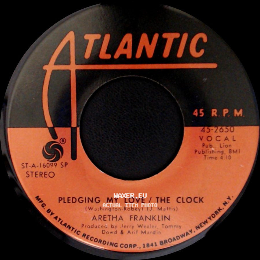 Aretha Franklin - Pledging My Love / The Clock / Share Your Love With Me side A