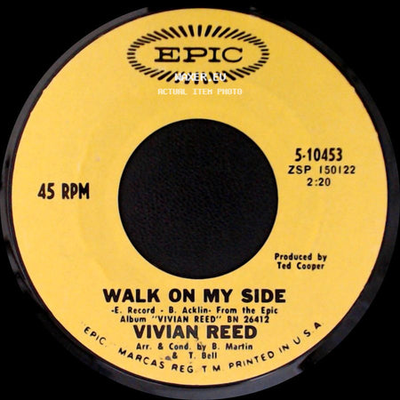Vivian Reed - Look The Other Way / Walk On My Side side B