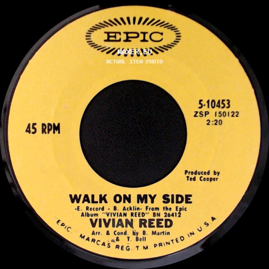 Vivian Reed - Look The Other Way / Walk On My Side side B