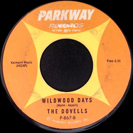 The Dovells - Wildwood Days / You Can't Sit Down side A