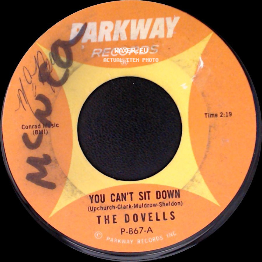 The Dovells - Wildwood Days / You Can't Sit Down side B