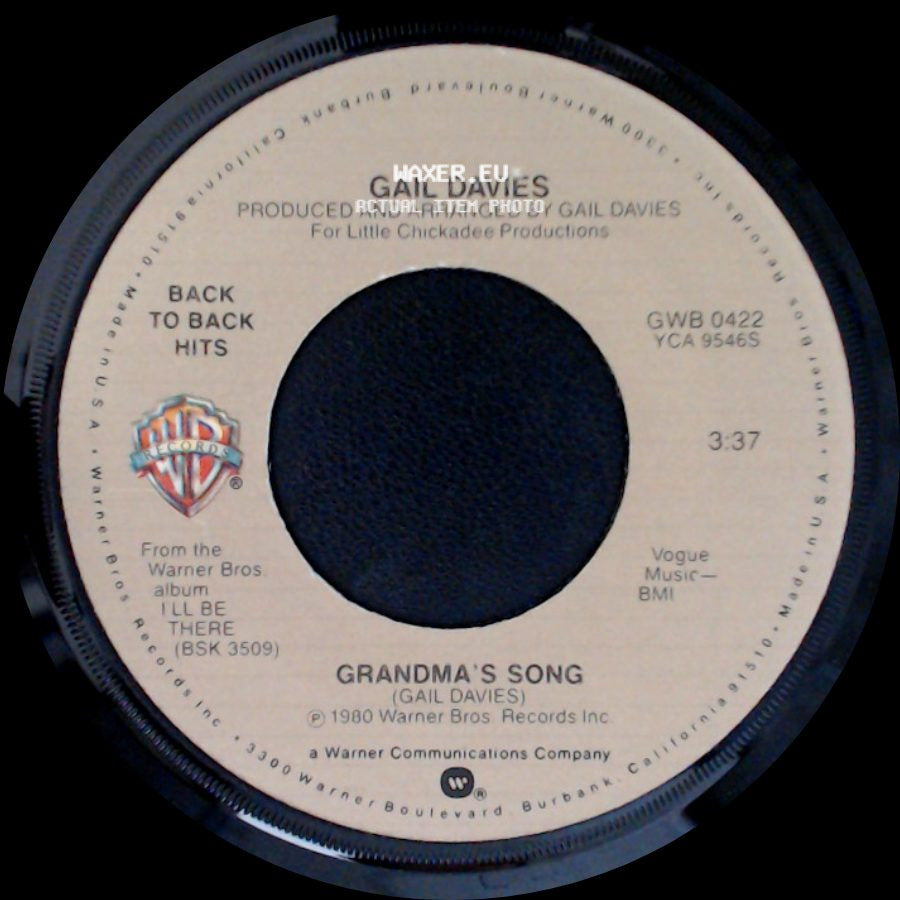 Gail Davies - It's A Lovely, Lovely World / Grandma's Song side B