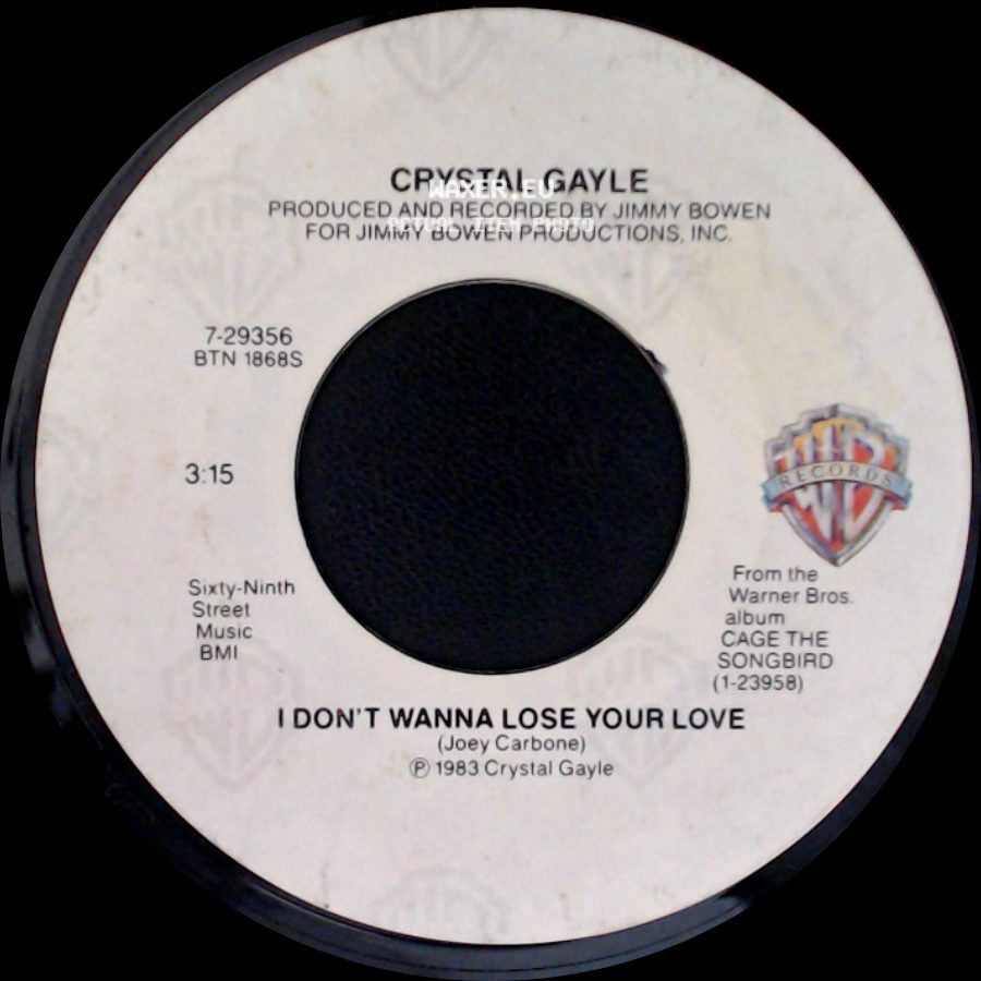 Crystal Gayle - I Don't Wanna Lose Your Love / Victim Or A Fool side A