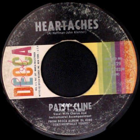 Patsy Cline - Why Can't He Be You / Heartaches side B