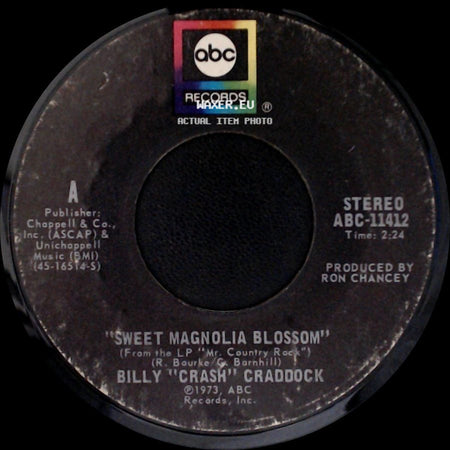 Billy "Crash" Craddock - Home Is Such A Lonely Place To Go / Sweet Magnolia Blossom side B
