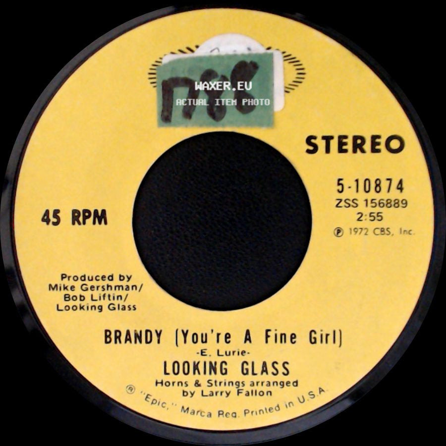 Looking Glass - One By One / Brandy (You're A Fine Girl) side B