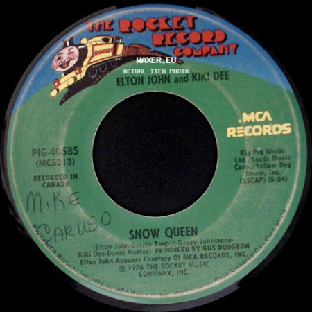 Elton John And Kiki Dee - Don't Go Breaking My Heart / Snow Queen side B