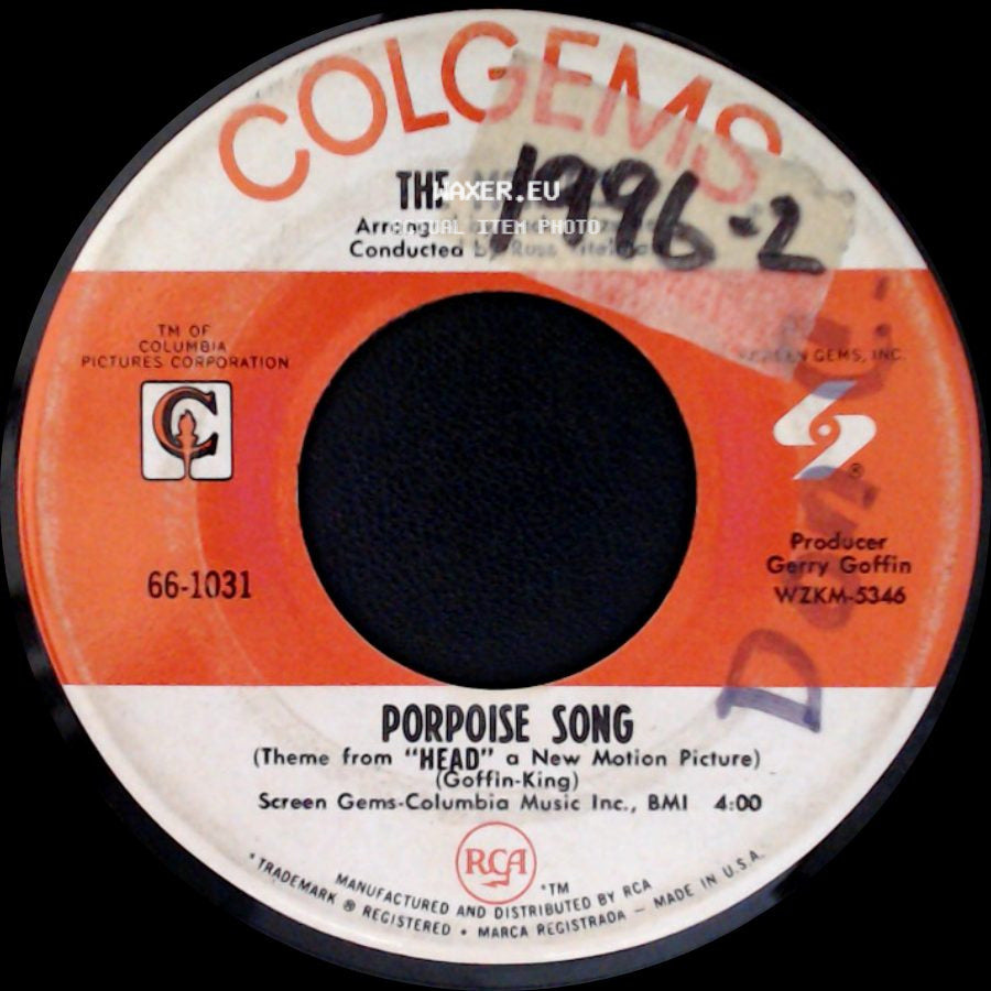 The Monkees - Porpoise Song / As We Go Along side A