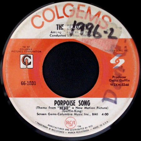 The Monkees - Porpoise Song / As We Go Along side A