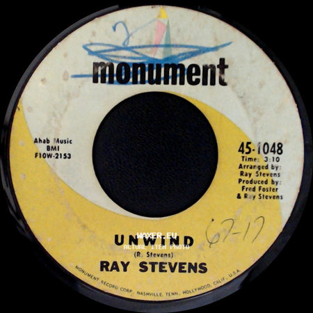 Ray Stevens - Unwind / For He's A Jolly Good Fellow side A