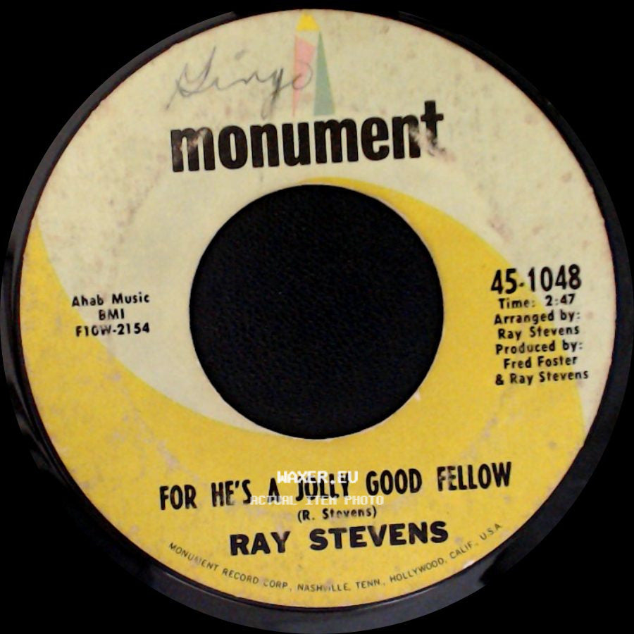 Ray Stevens - Unwind / For He's A Jolly Good Fellow side B