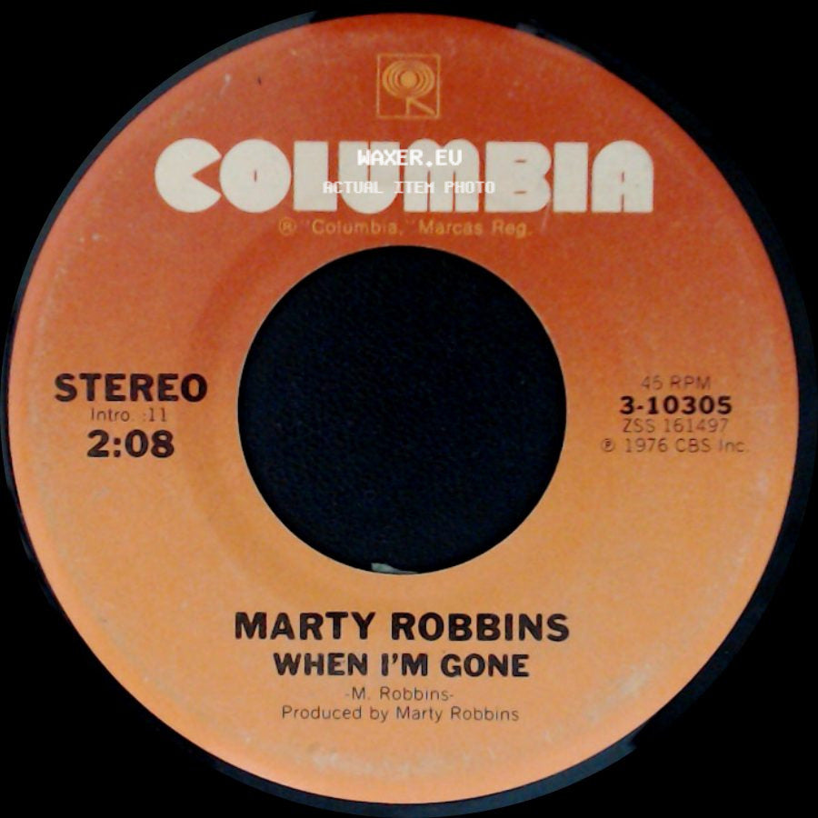 Marty Robbins - When I'm Gone / El Paso City side A