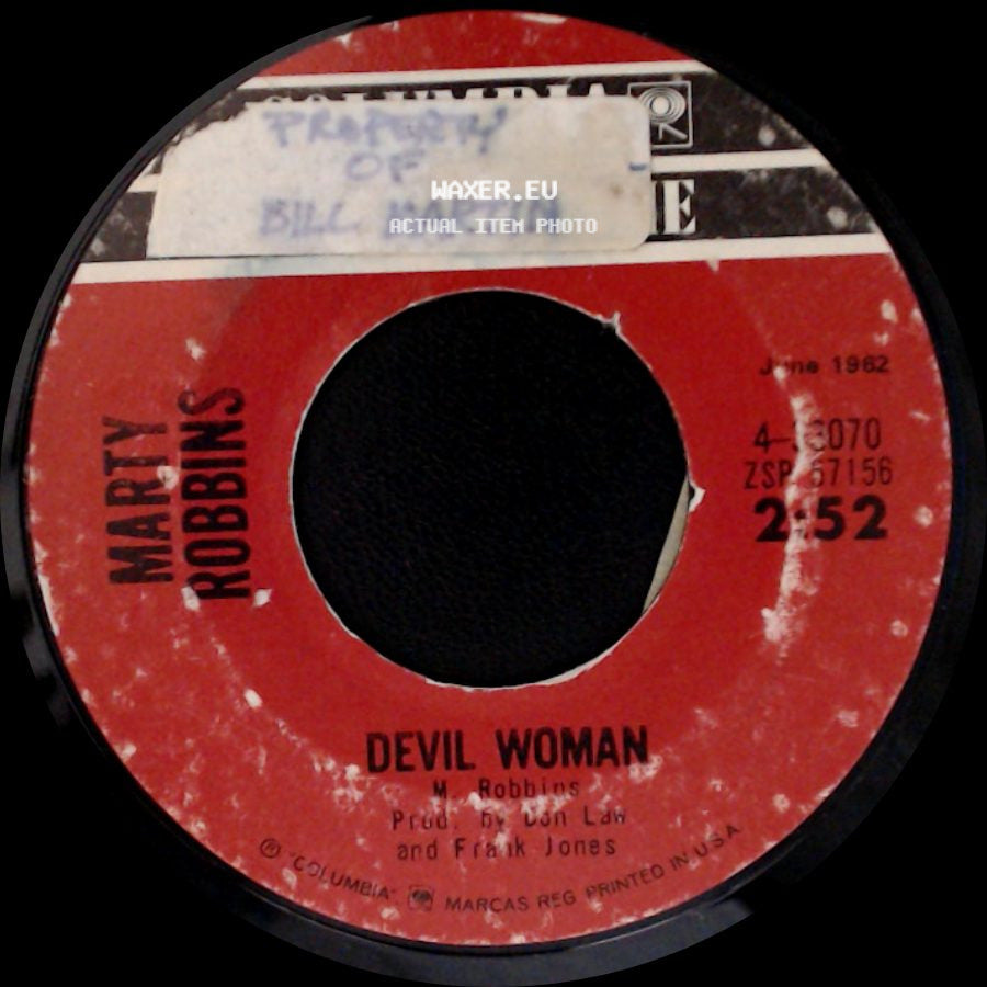 Marty Robbins - Don't Worry / Devil Woman side B