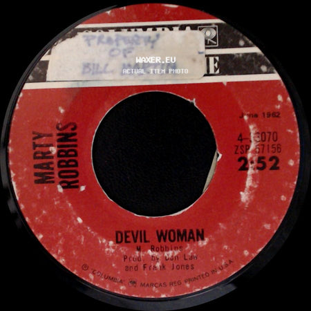 Marty Robbins - Don't Worry / Devil Woman side B