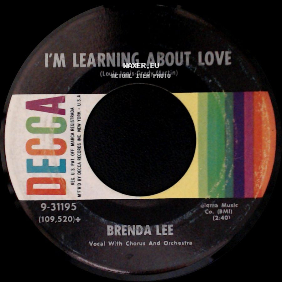 Brenda Lee - I'm Learning About Love / Emotions side A