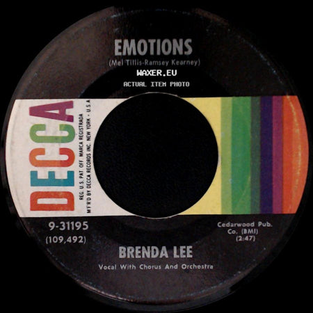 Brenda Lee - I'm Learning About Love / Emotions side B