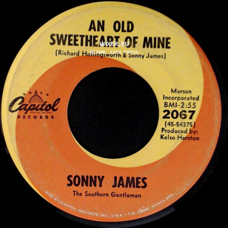Sonny James - A World Of Our Own / An Old Sweetheart Of Mine side B