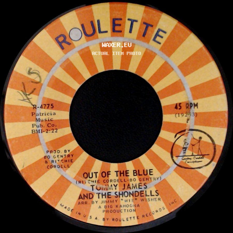 Tommy James And The Shondells - Love's Closin' In On Me / Out Of The Blue side B
