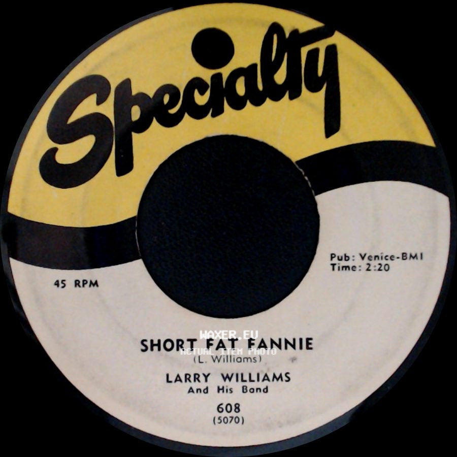 Larry Williams And His Band - High School Dance / Short Fat Fannie side B